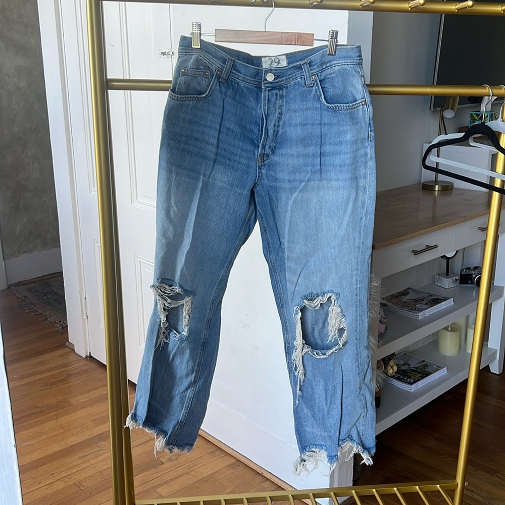 Free People We The Free Maggie ripped crop jeans